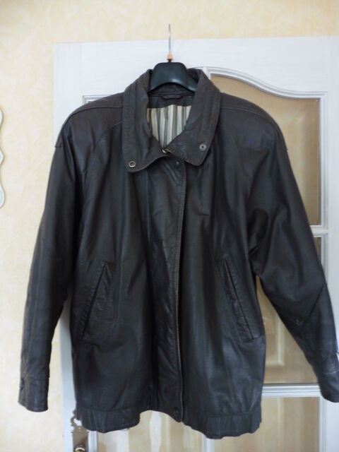 Blouson en cuir souple leder peau collection couleur gris 70 Estr�es-Saint-Denis (60)