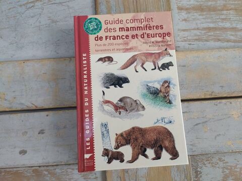 Livre Delachaux et Niestlé Guide Mammifères France Europe Loches (37)