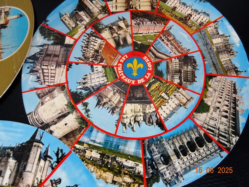 lot 3 cartes postales circulaires 