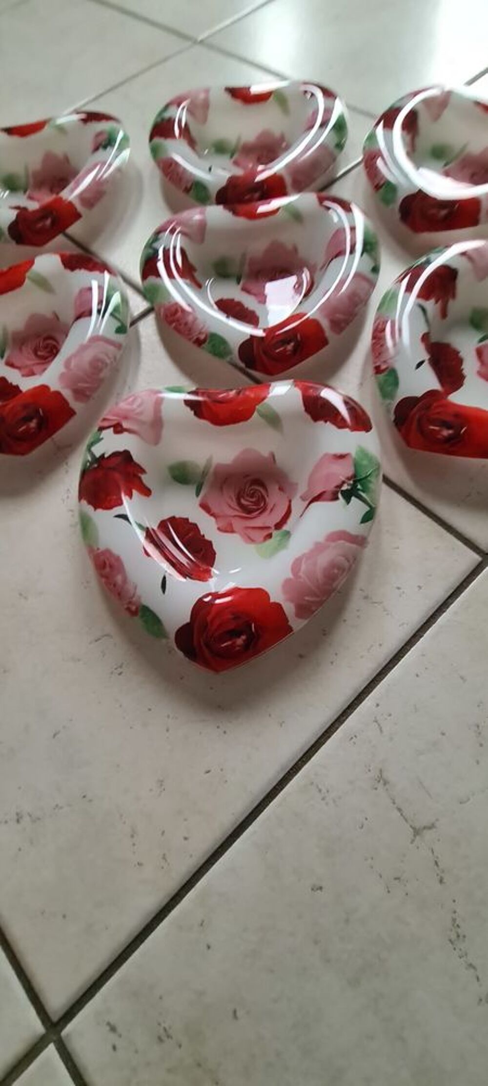Lot de 7 Assiettes en forme de coeur Cuisine