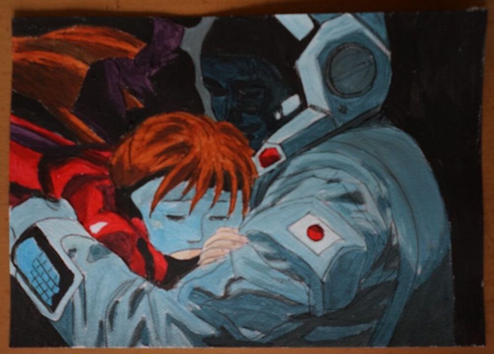 peinture - Moldiver- - sur papier aquarelle format A4 - 300 Décoration