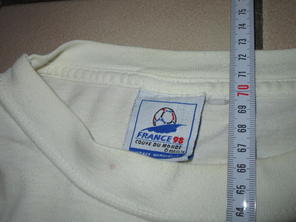 VIEUX MAILLOT FRANCE 98 LICENCE OFFICIELLE 