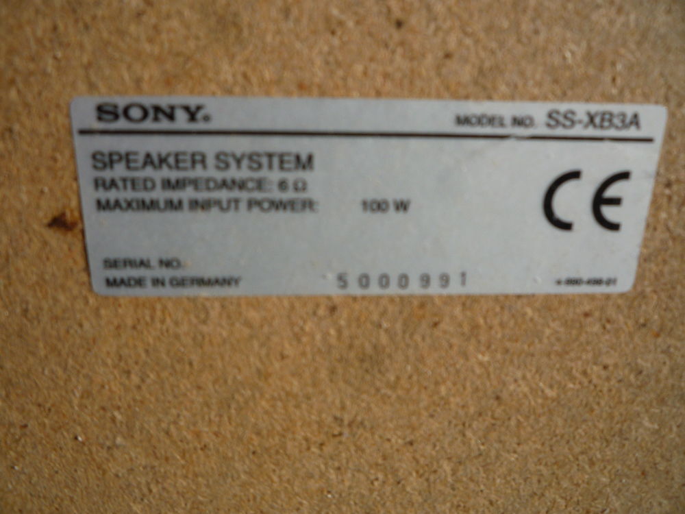 Paire enceinte Sony 100W Audio et hifi