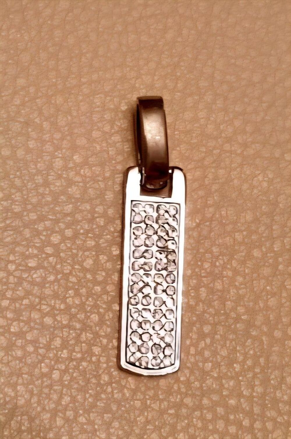 Pendentif argent&eacute; et cristaux Bijoux et montres