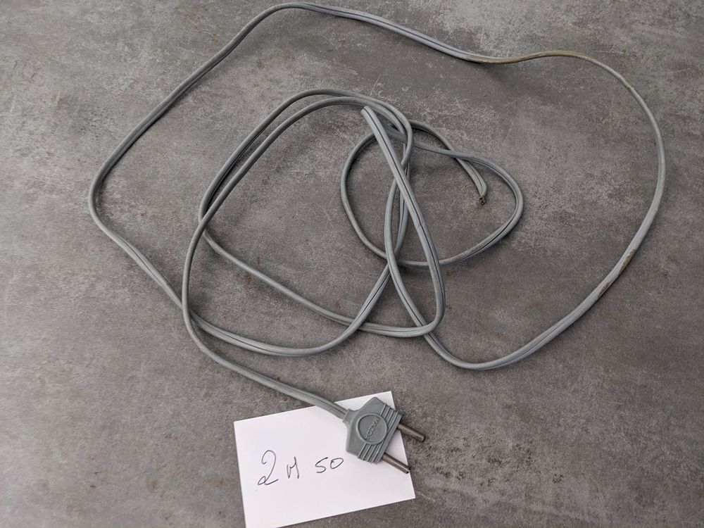 Pi&egrave;ce de lampe MAZDA c&acirc;ble + prise fil &eacute;lectrique GRIS 2,5 m Décoration