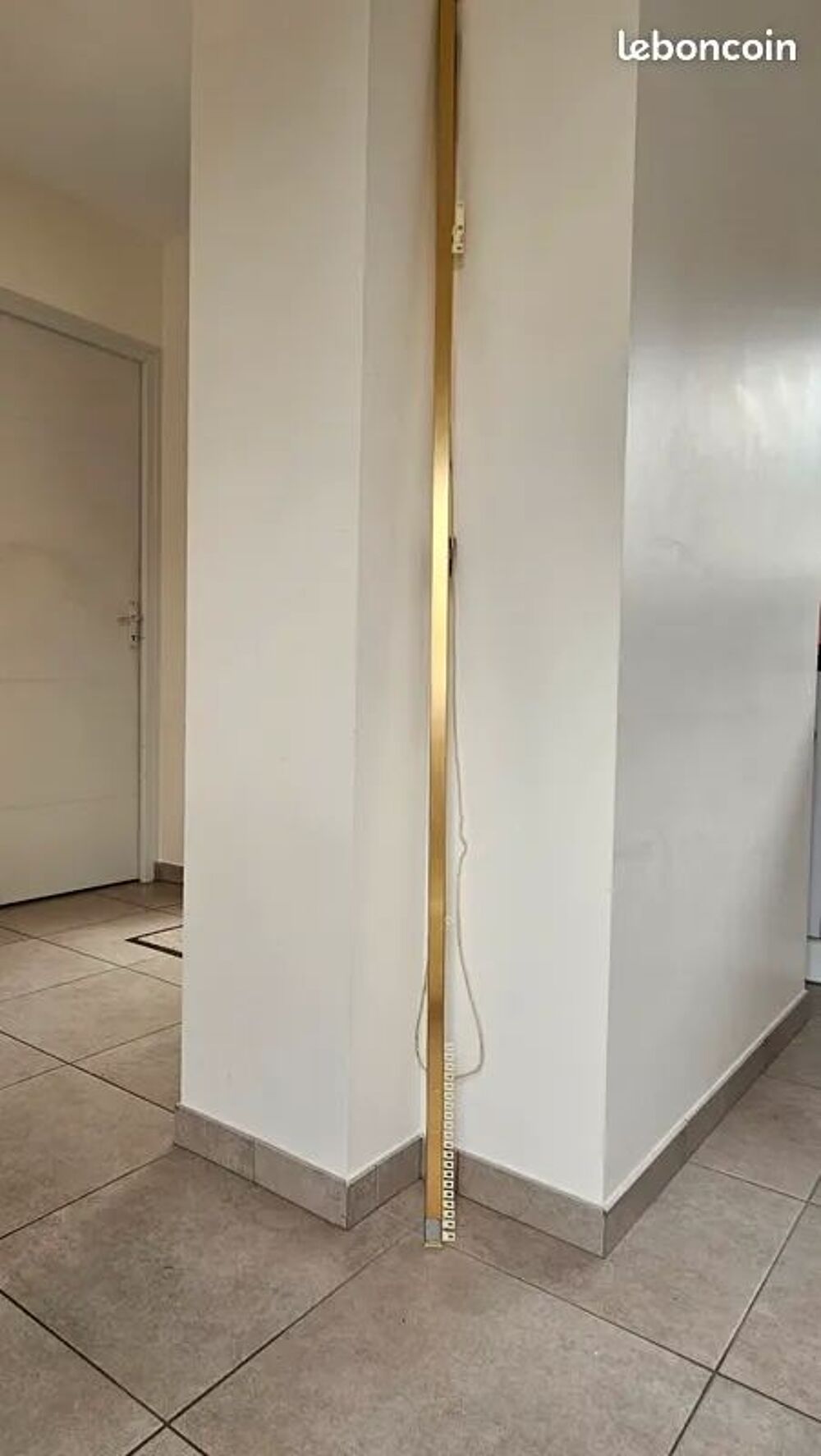 2 BARRES &agrave; RIDEAUX, L 4 m - Fleurons/ Embrasses LAITON Décoration