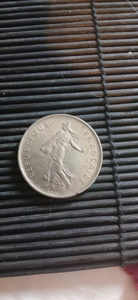 Pice, France, 5 Francs 1970 Semeuse O.Roty, tranche strie 40 Plissanne (13)