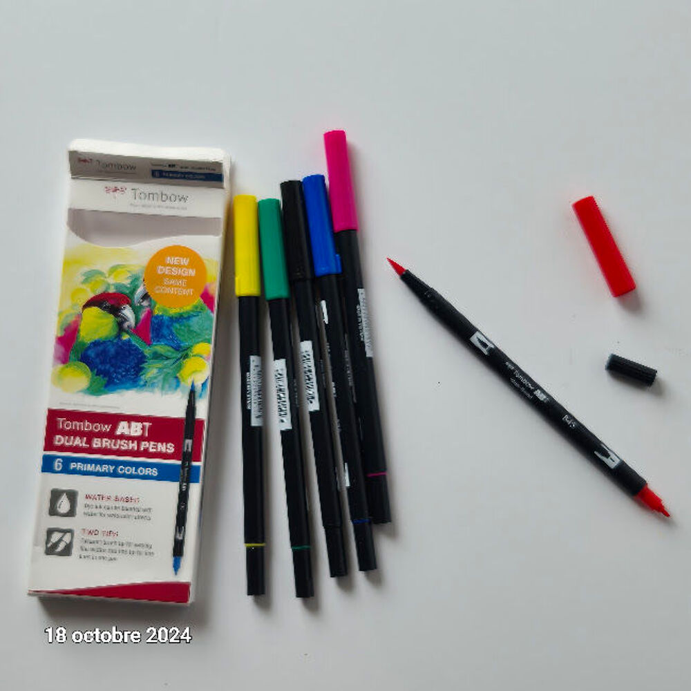 Ton primaire, Tombow ABT, Feutre pinceau ABT Dual Brush Pen, Bricolage
