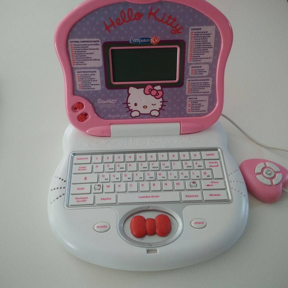 ORDINATEUR HELLO KITTY INTERACTIF CLEMENTONI AVEC 45 ACTIVIT Jeux / jouets