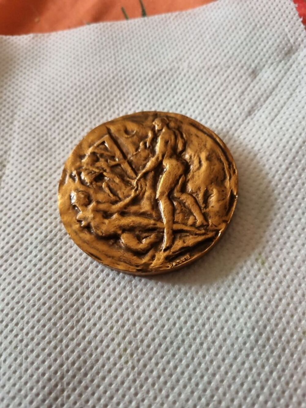 m&eacute;daille de bronze rimbaud 