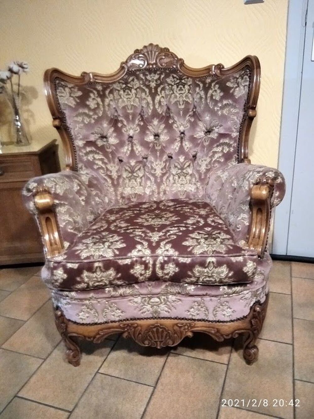 salon en ch&ecirc;ne Style Louis XVI Meubles