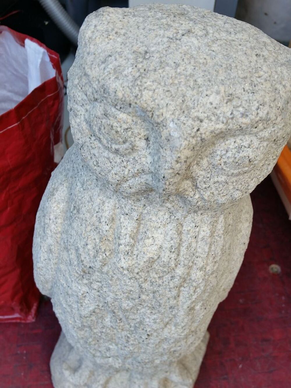 Chouette en granit Jardin