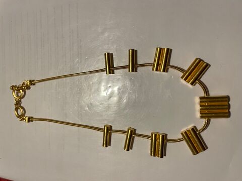 Collier doré batônnets sur chaine serpent ANTIGONA 105 Vigneux-sur-Seine (91)