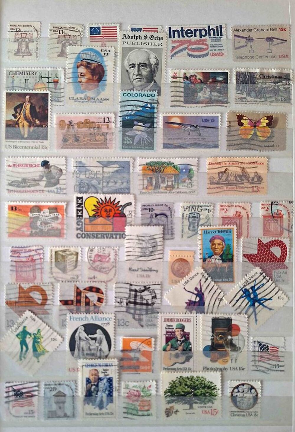 S&eacute;rie de timbres de collection des &Eacute;tats-Unis 