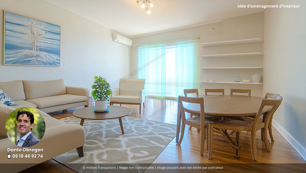 Vente Appartement Beau 4 pièces avec 2 balcons, garage, parking et cave, proche centre-ville d'Antibes Antibes