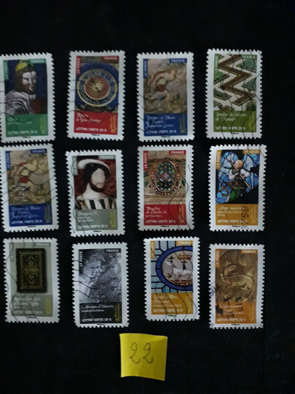 3 s&eacute;ries compl&egrave;tes de timbres oblit&eacute;r&eacute;s . N&deg; 22 - 26 - 27 