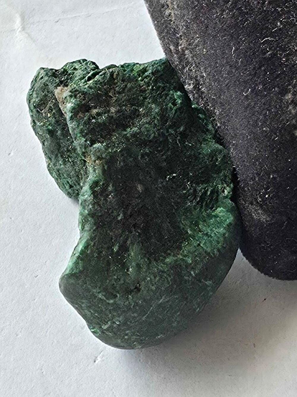 Malachite Stalactitique Brut Katanga RDC-Pierre de Collection 23g 
