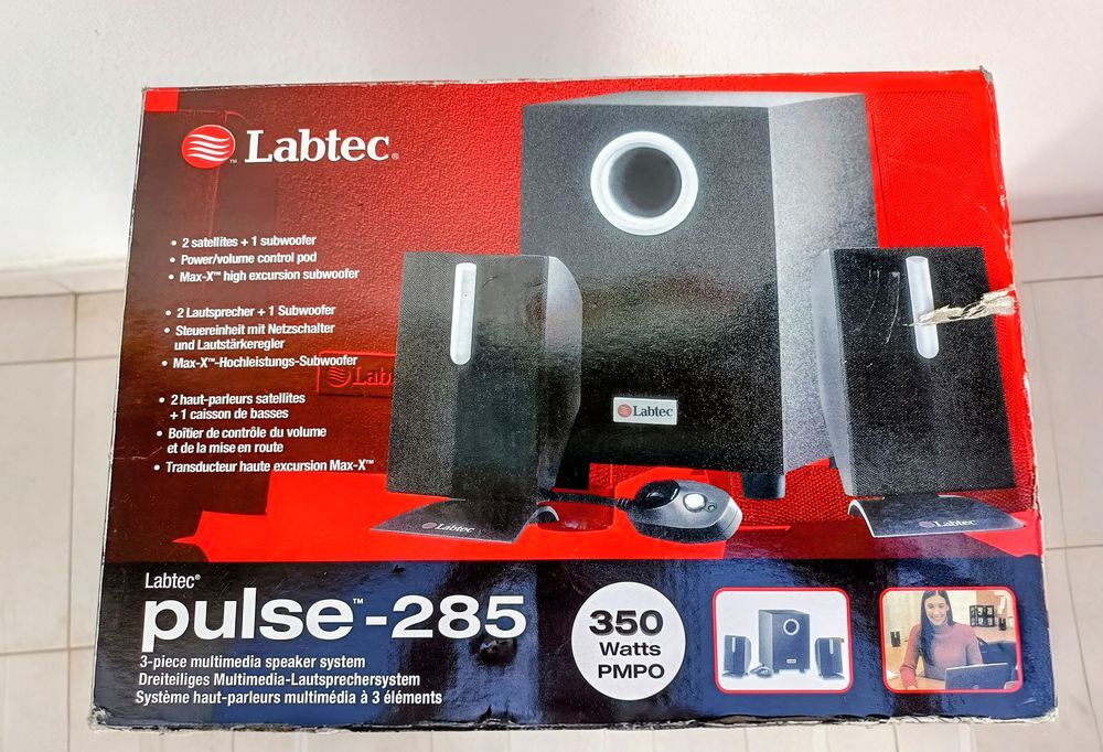 Syst&egrave;me audio Labtec Pulse-285 2.1 ? Enceintes satellites + Audio et hifi