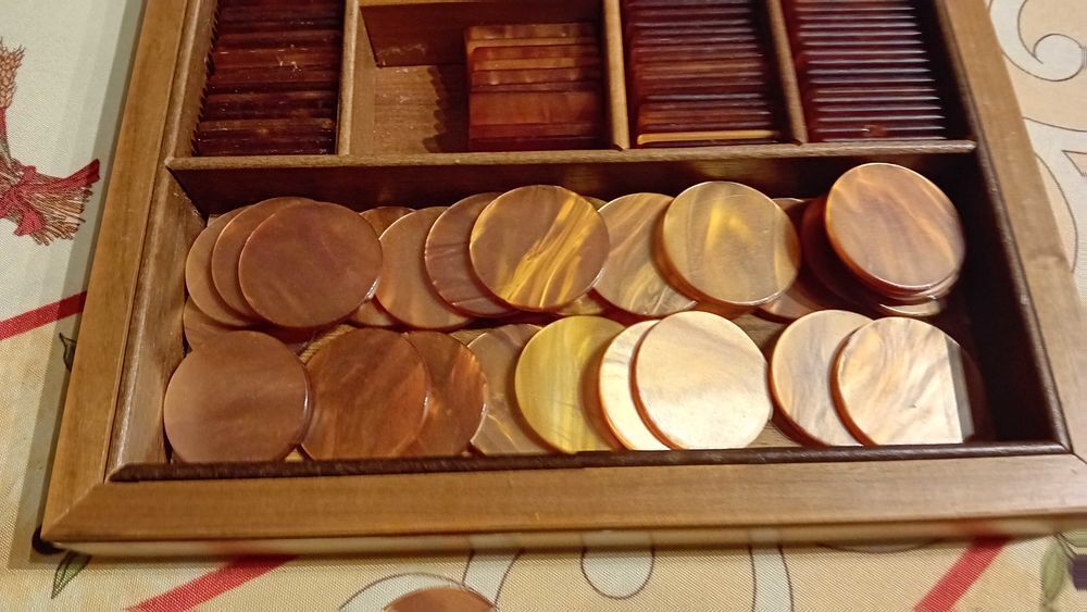 Boite &agrave; jetons de jeux DAL NEGRO SUPERBE 