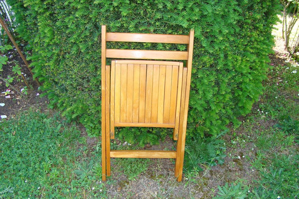 Chaise en bois pliante - vintage ann&eacute;es 1960 Meubles