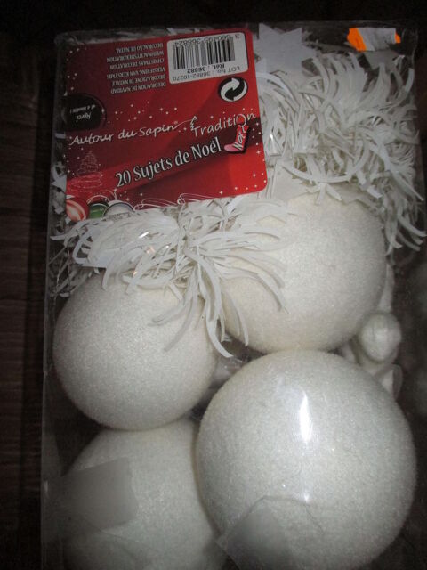 20 sujets de noël blanc neuf 0 Mérignies (59)