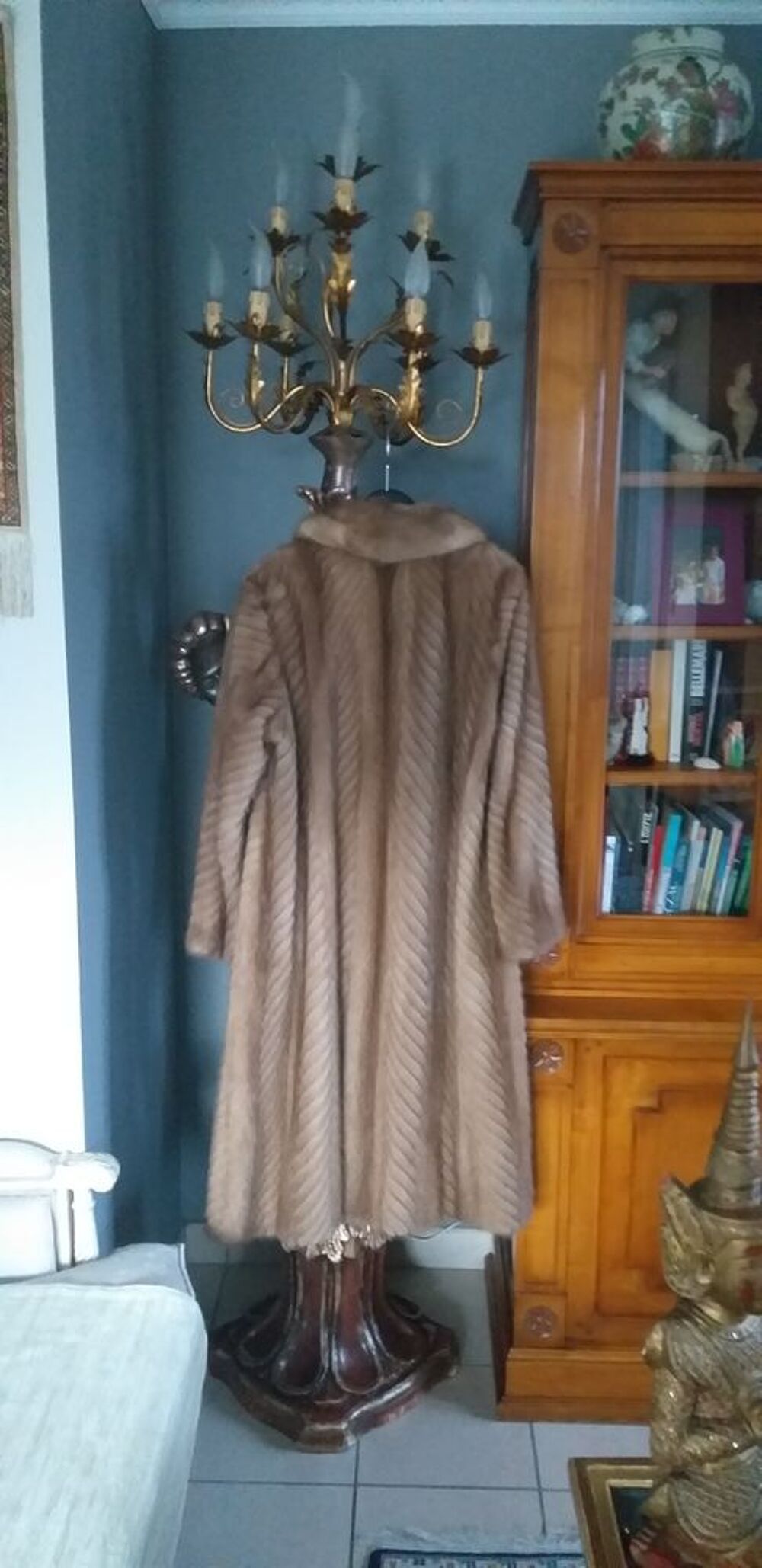 manteau de vison pleine peau tr&egrave;s peu port&eacute; Vêtements