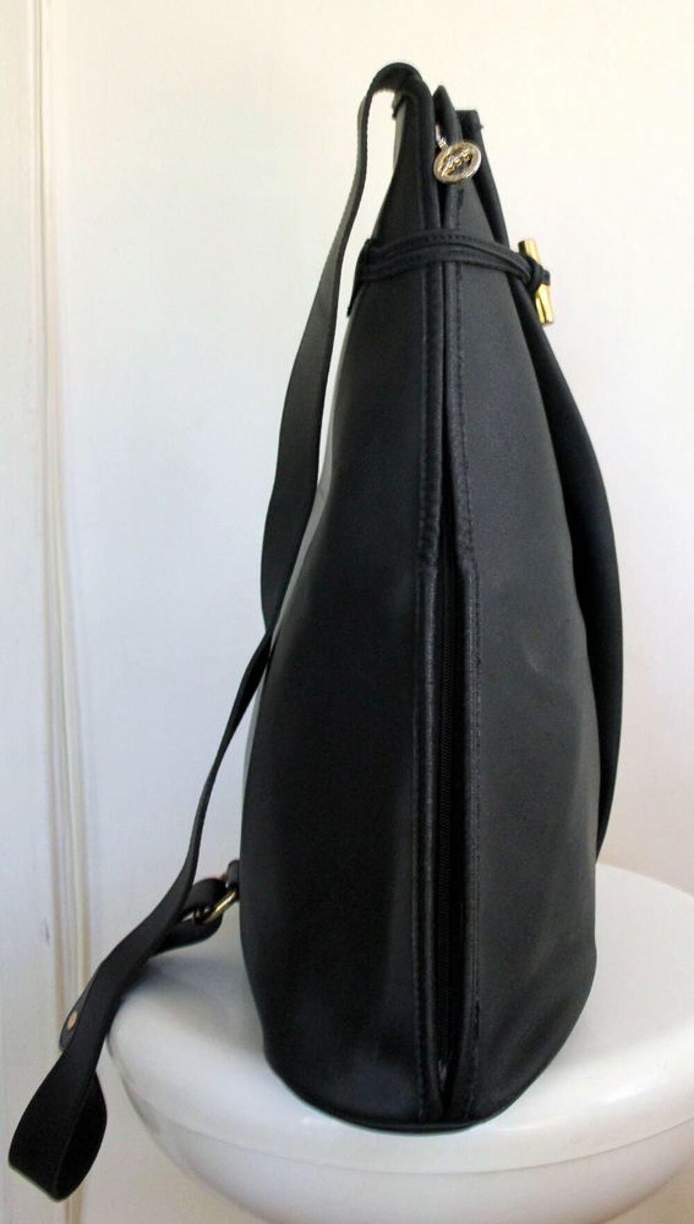 Sac en bandouli&egrave;re cuir marine LONGCHAMP Maroquinerie