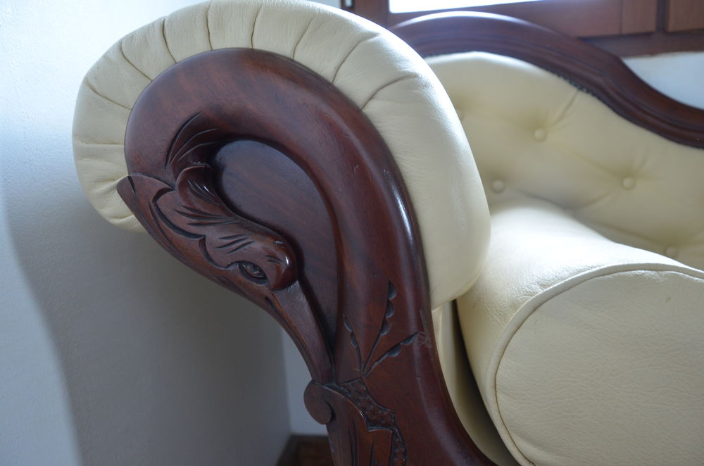Superbe chaise longue d'&eacute;poque Restauration Meubles