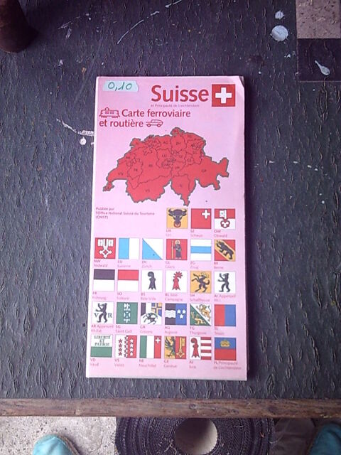 Carte Routière de La SUISSE 1 Bouxwiller (67)