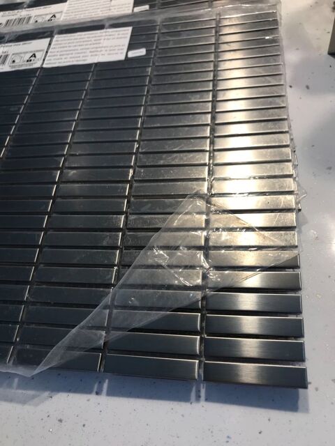 3 PLAQUES LISTEL INOX DECORATIVES 34 Nice (06)