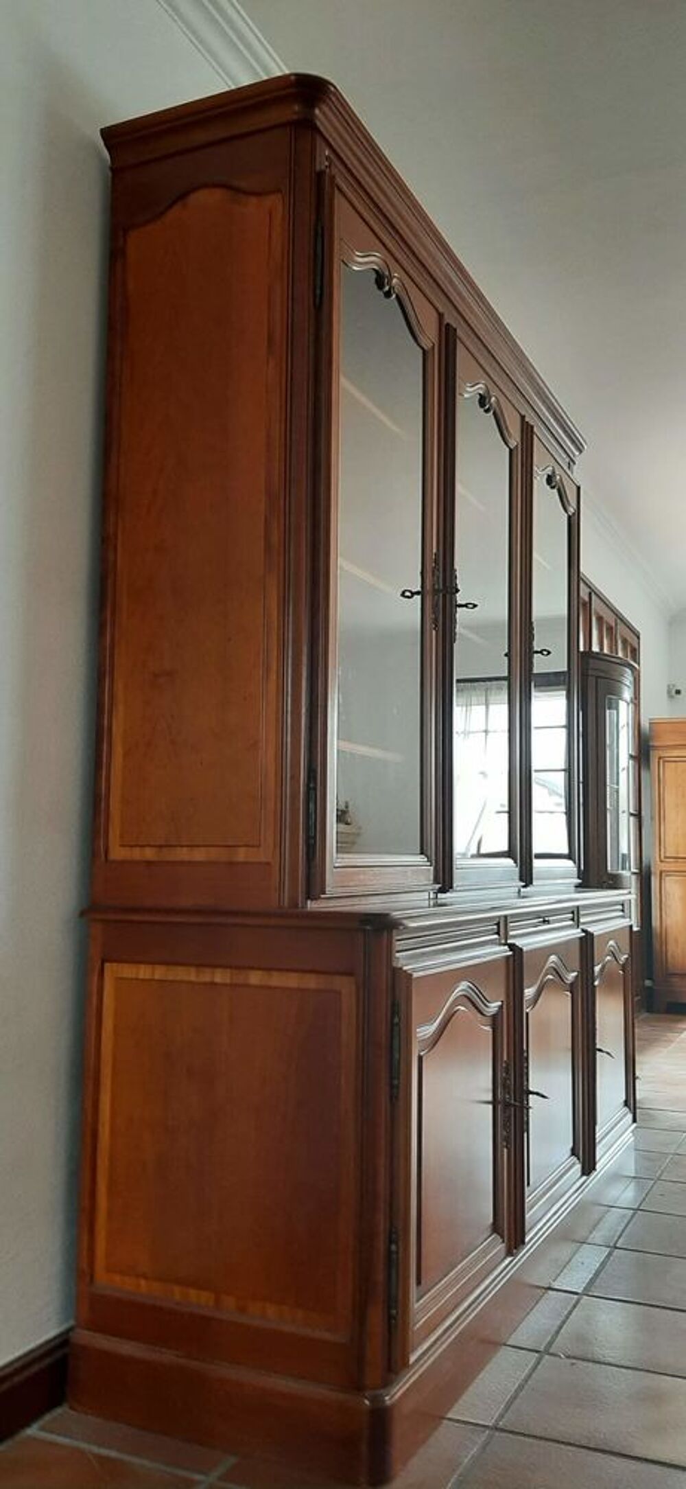 Biblioth&egrave;que en merisier 3 portes Meubles