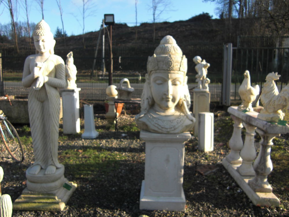 Statue en pierre, D&eacute;esse Hindou Décoration