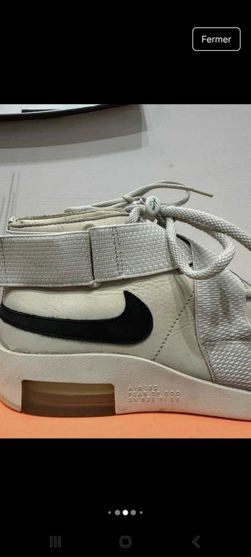 baskets Fear of god X Nike Air force de taille 41 en tr&egrave;s bon etat Chaussures