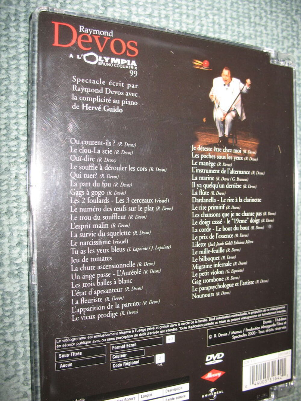 DVD Raymond Devos &agrave; l'Olympia 99 DVD et blu-ray