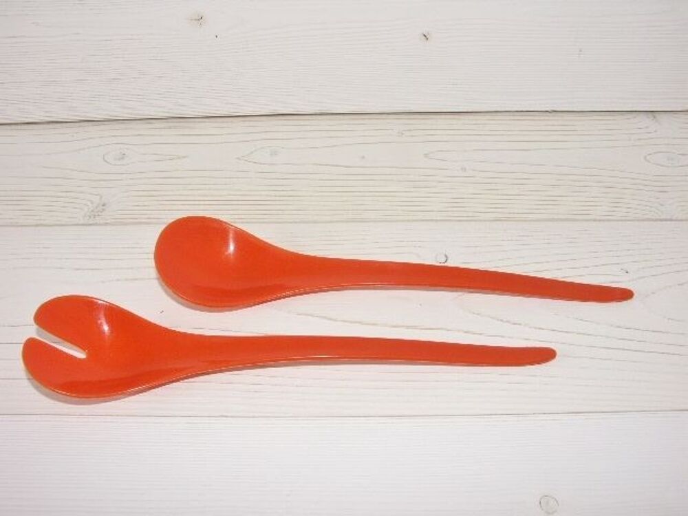 Couverts &agrave; Salade des ann&eacute;es 70 - TRES BON ETAT Décoration