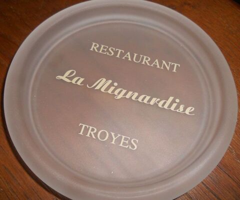 Vide-poches  restaurant LA MIGNARDISE/Troyes  2 Ervy-le-Ch�tel (10)