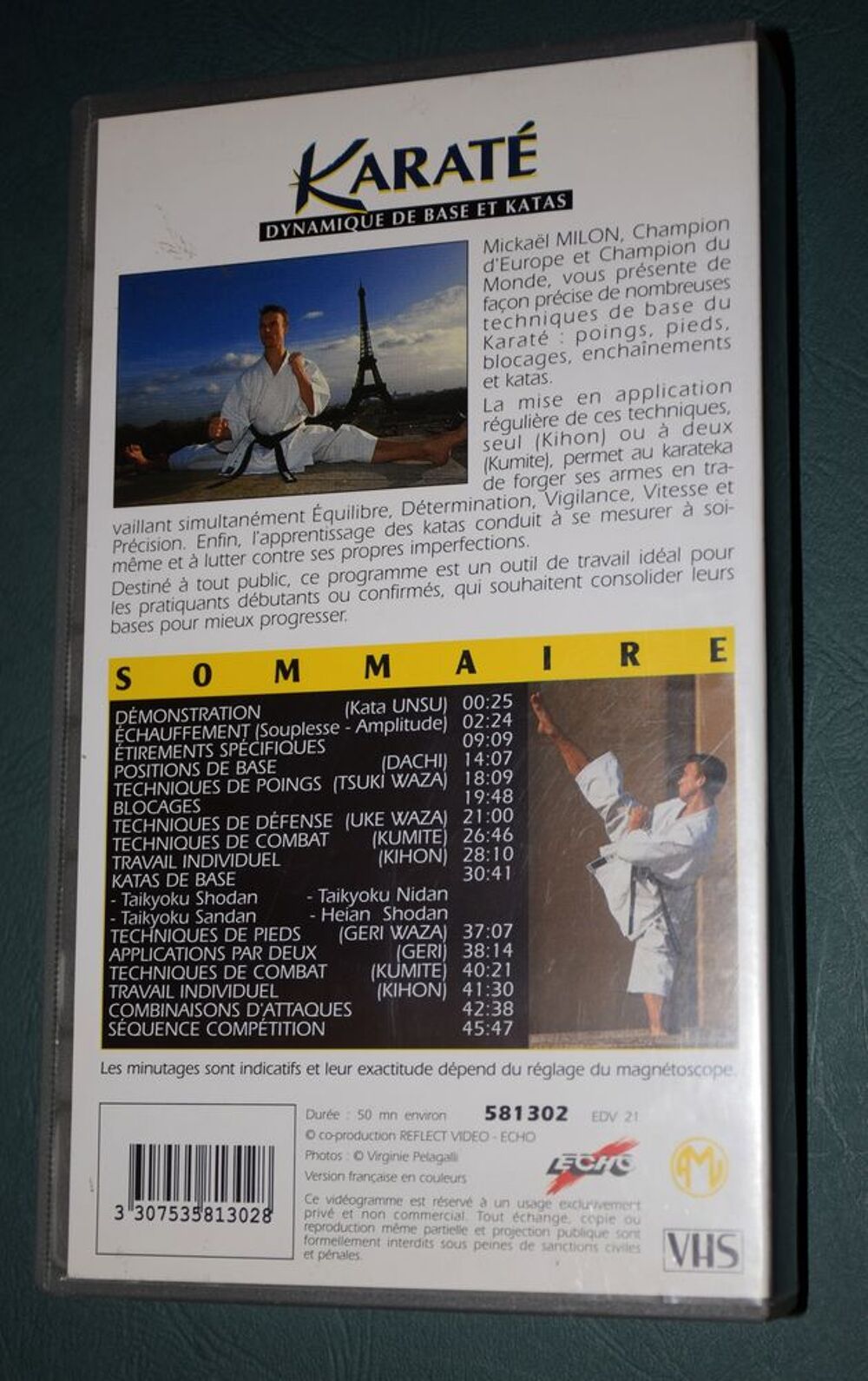 K7 VHS - Karat&eacute; Base et Katas - Mickael Milon. Livres et BD