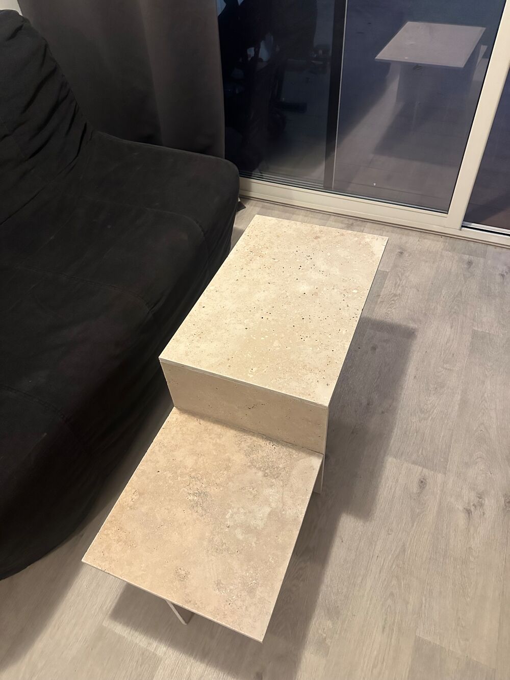 Table basse en travertin Meubles