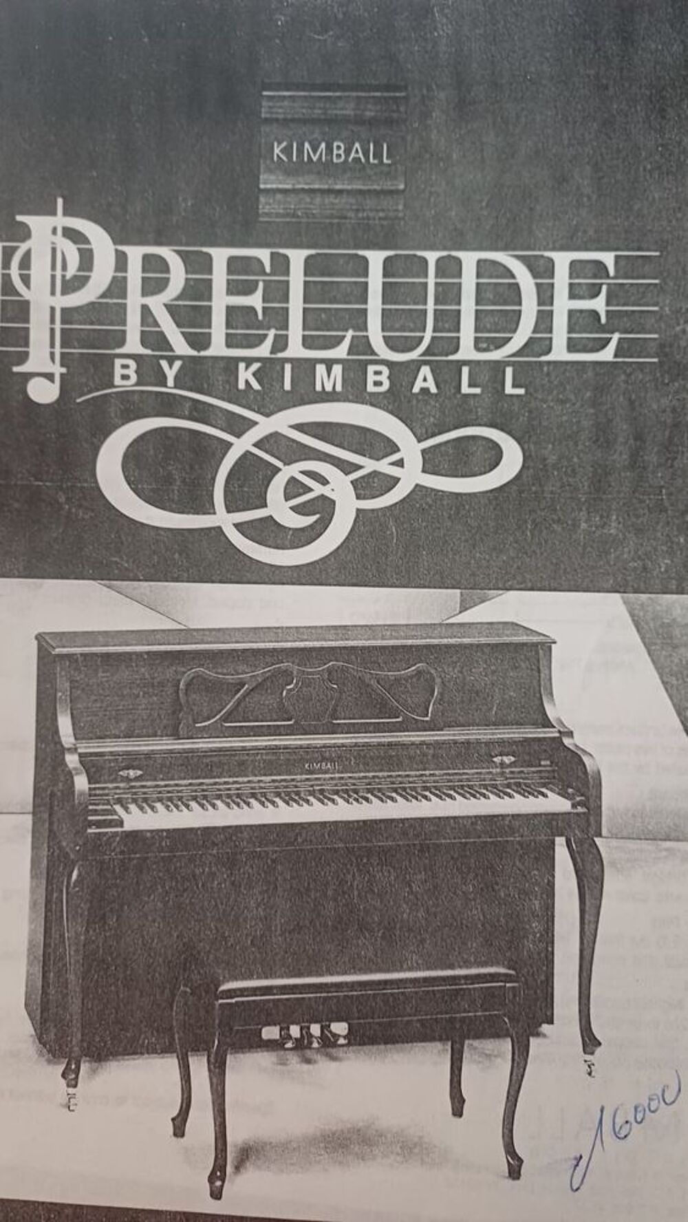 Piano droit KIMBALL Instruments de musique