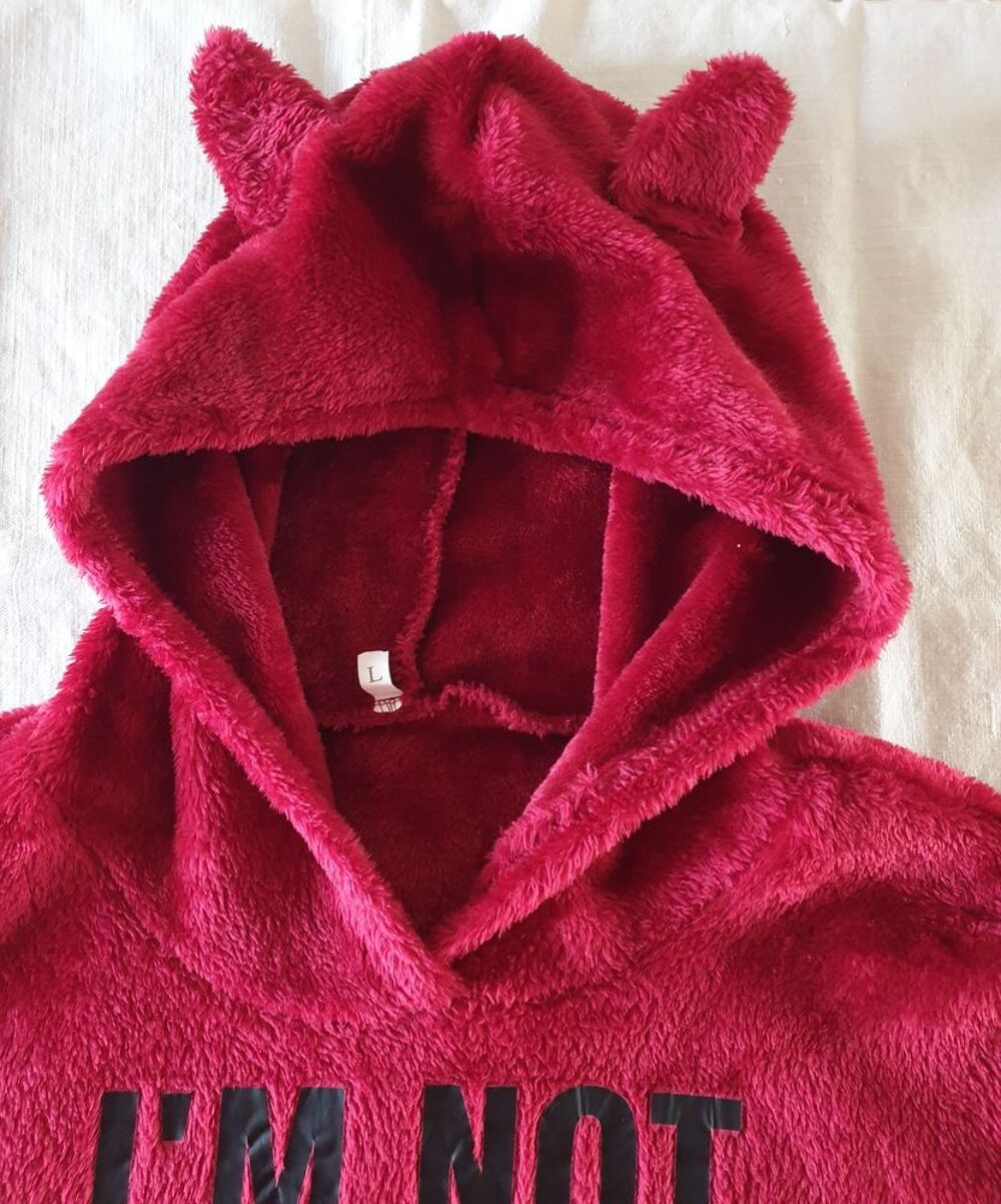 Sweat polaire rouge tout doux - L Vêtements