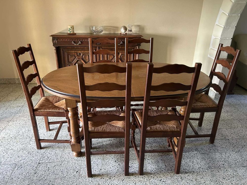 table et 6 chaises salle &agrave; manger Meubles