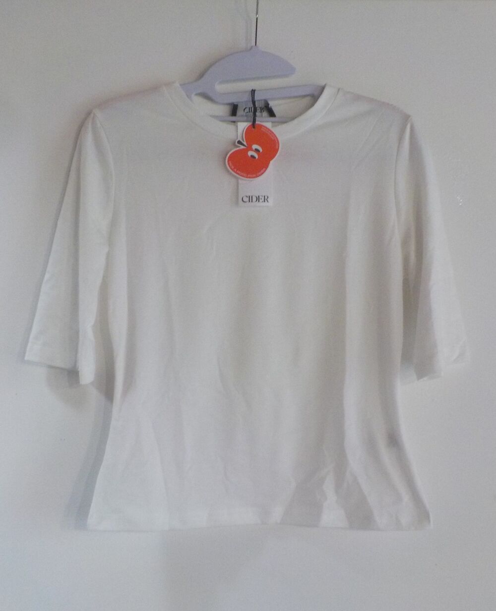 TEE-SHIRT BLANC CIDER NEUF AVEC ETIQUETTE TAILLE M Vêtements
