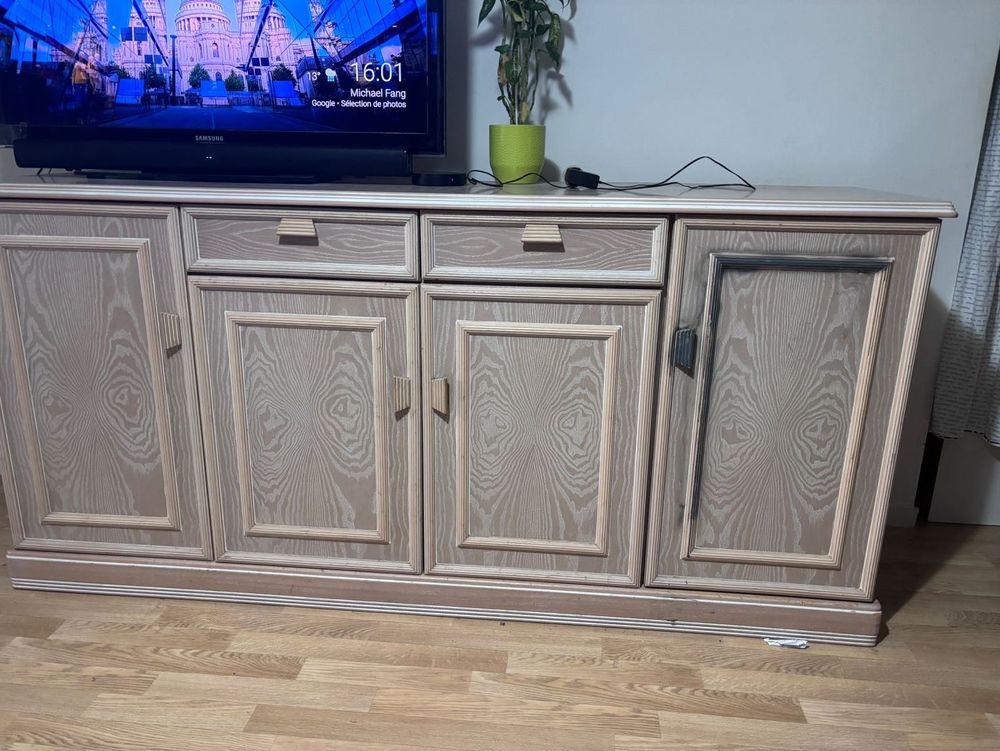 Meubles en bois solides (2 pi&egrave;ces) Meubles