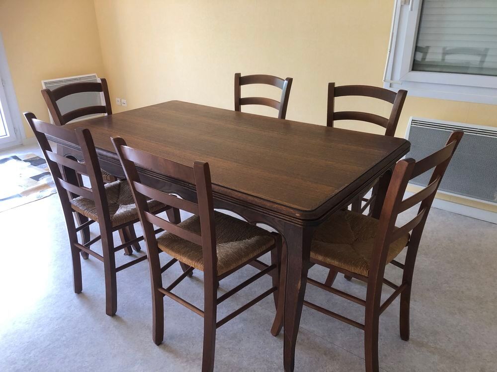 Lot Table + 6 chaises Meubles