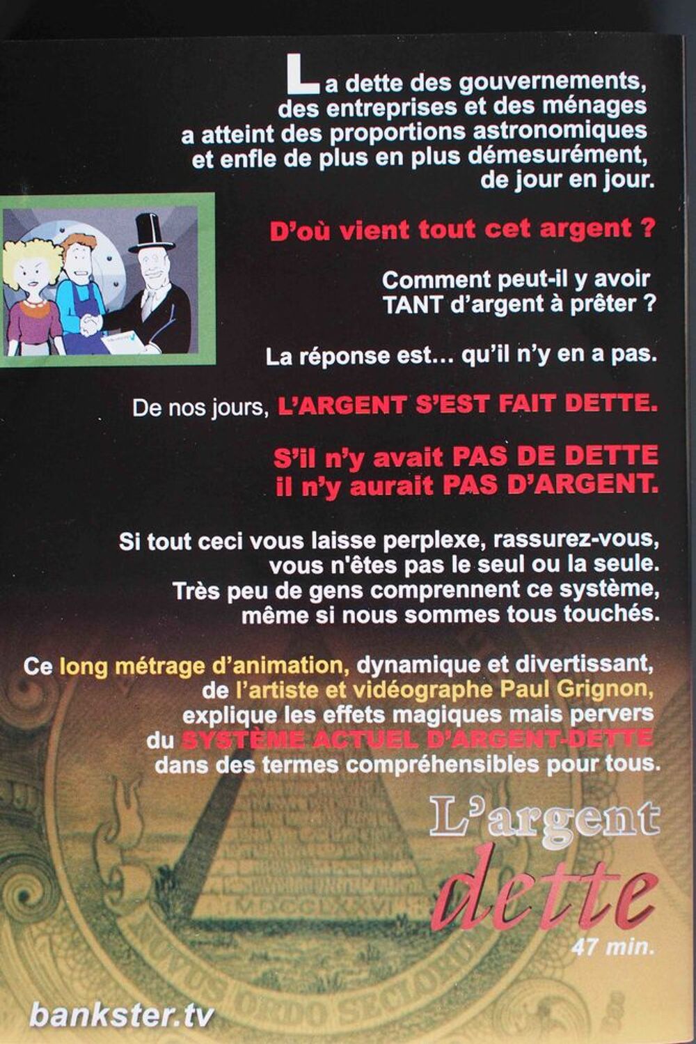 L'argent dette, DVD et blu-ray
