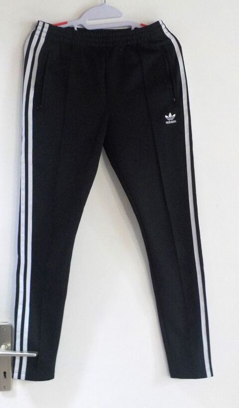 PANTALON DE JOGGING ADIDAS NOIR BANDES BLANCHES T34 8 Bubry (56)
