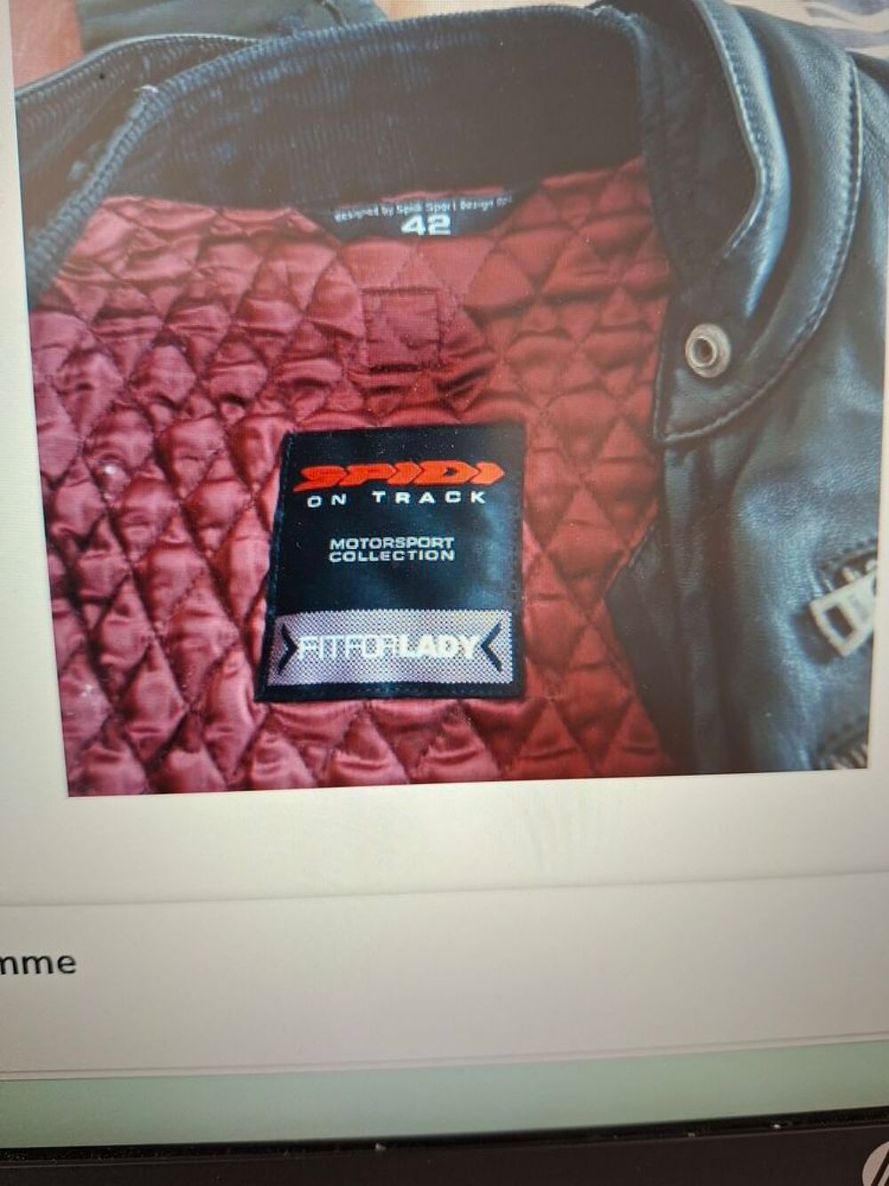 Blouson cuir moto femme Vêtements