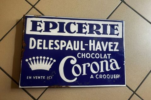 PLAQUE EMAILLEE ANCIENNE Amiens (80)