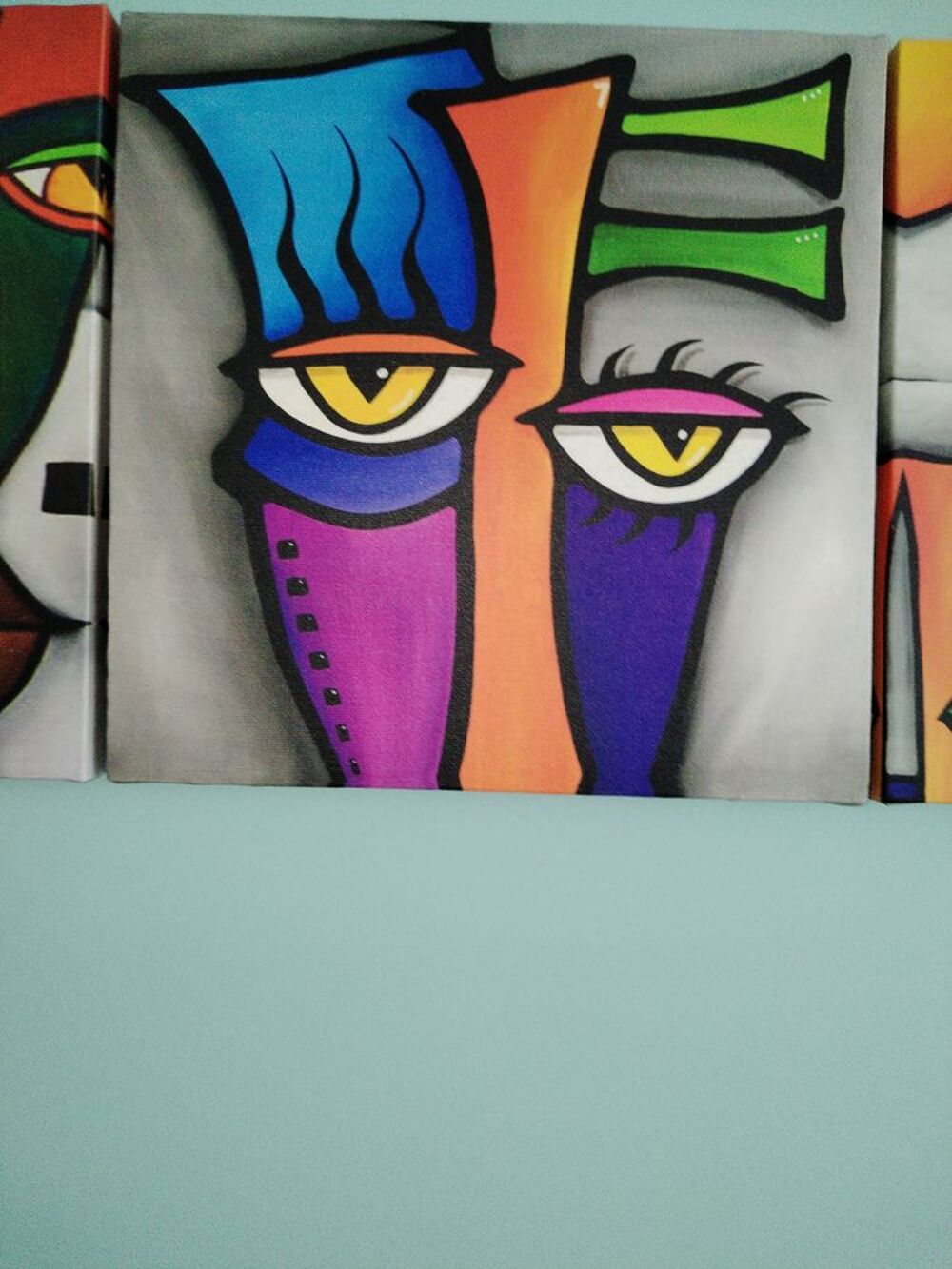 Tableau "Trytique " D�coration