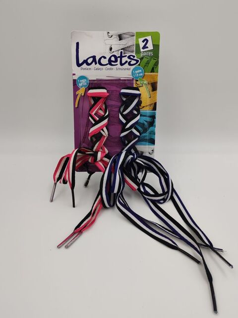 Lot de 2 paires de lacets neuf sous blister 1 Vulbens (74)